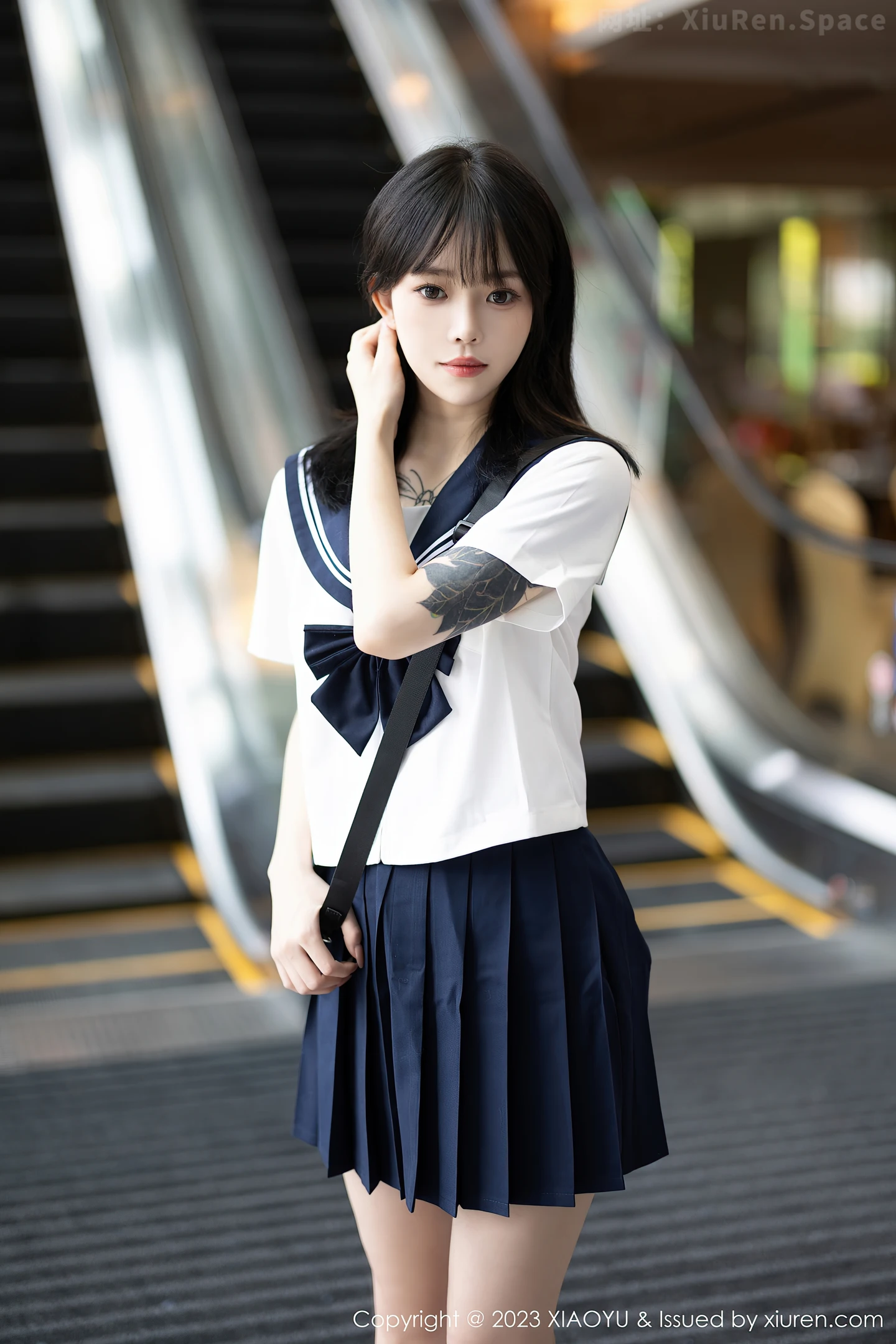 图片[2]-[XiaoYu画语界]Vol.1087 模特奶瓶性感白色学妹服饰露白色情趣内衣秀曼妙身姿诱惑写真88P-秀人网官方网站